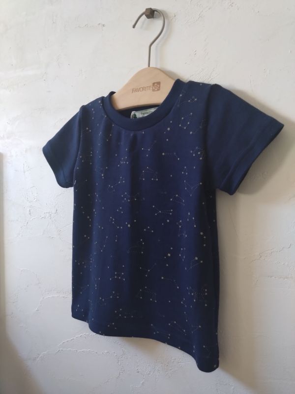 画像: 星座柄スムースのTシャツ☆ネイビー